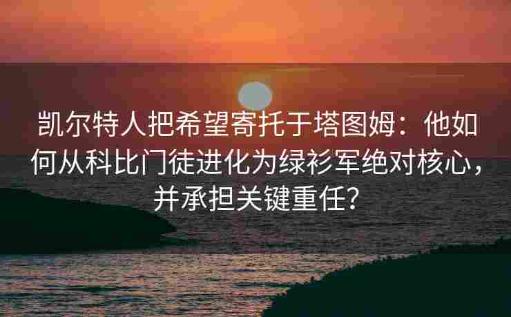 凯尔特人把希望寄托于塔图姆:他如何从科比门徒进化为绿衫军绝对核心,并承担关键重任?